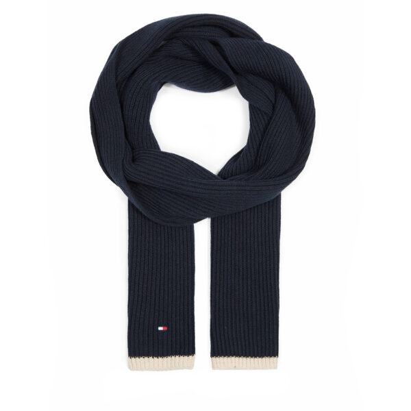 Šalikas Tommy Hilfiger Block Flag Scarf AM0AM12061 Tamsiai mėlyna