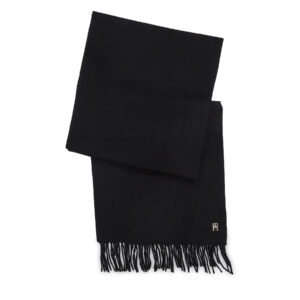 Šalikas Tommy Hilfiger Cashmere Chic Woven Scarf AW0AW15344 Juoda