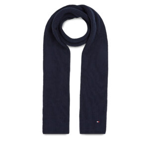 Šalikas Tommy Hilfiger Essential Flag Scarf AM0AM11480 Tamsiai mėlyna