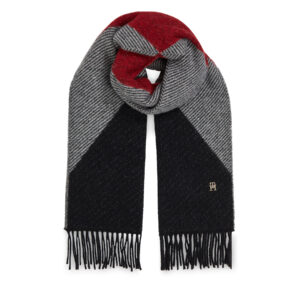 Šalikas Tommy Hilfiger Th Evening Fluffy Scarf AW0AW15354 Raudona