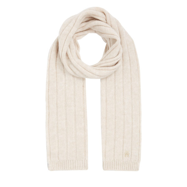 Šalikas Tommy Hilfiger Th Timeless Scarf AW0AW15351 Écru