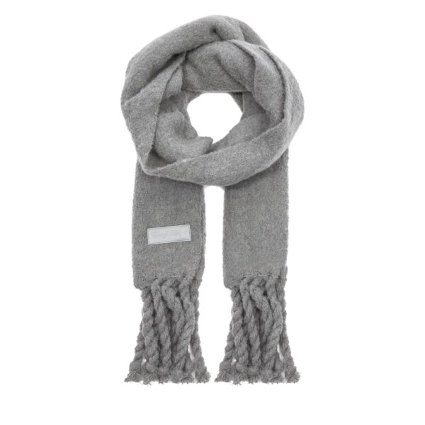 Šalikas Tommy Hilfiger Tommy Twist Scarf AW0AW15530 Pilka