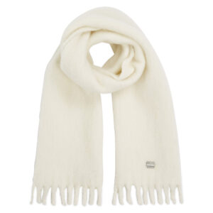 Šalikas Tommy Jeans Tjw Cosy Knit Scarf AW0AW15904 Écru