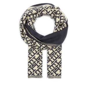 Šalis Tommy Hilfiger Essential Chic Scarf AW0AW15789 Tamsiai mėlyna