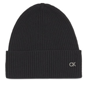 Kepurės ir šaliko komplektas Calvin Klein Re-Lock Beanie / Scarf K60K611331 Juoda