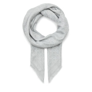 Skarelė Calvin Klein Monogram Jacquard Scarf 130X130 K60K608779 Pilka