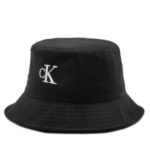 Skrybėlė Calvin Klein Bucket Monogram Embro K50K512146 Juoda