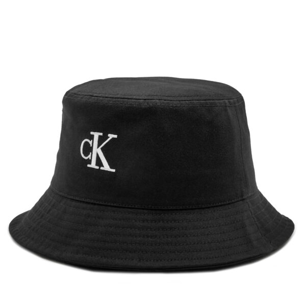 Skrybėlė Calvin Klein Bucket Monogram Embro K50K512146 Juoda