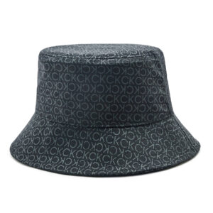 Skrybėlė Calvin Klein Elevated Patch Bucket Mono K50K510484 Juoda