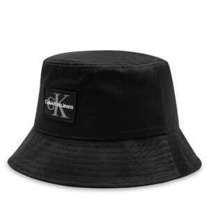 Skrybėlė Calvin Klein Jeans Mono Logo Patch Bucket Hat K50K512181 Juoda