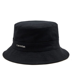 Skrybėlė Calvin Klein Monogram Reversible Bucket Hat K60K612035 Juoda