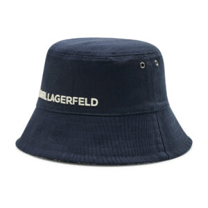 Skrybėlė KARL LAGERFELD Bucket 221W3409 Tamsiai mėlyna