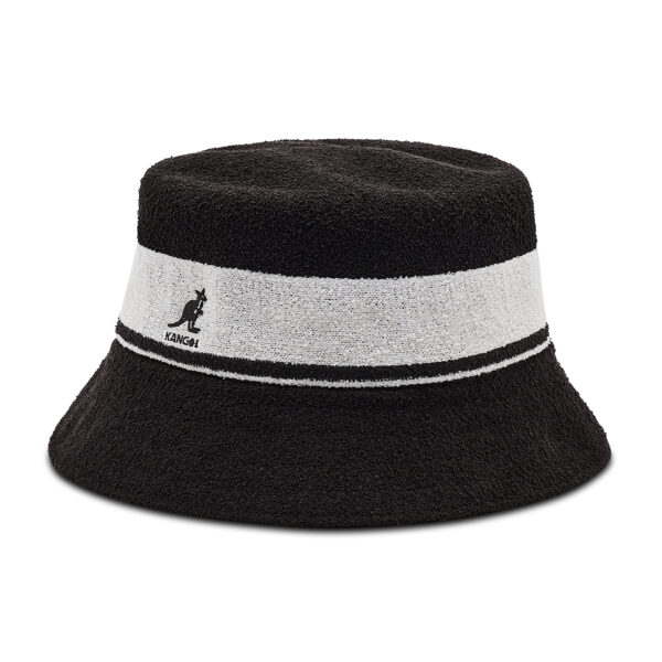 Skrybėlė Kangol Bermuda Stripe Bucket K3326ST Juoda