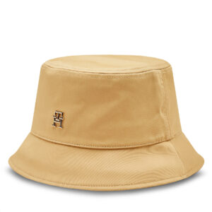 Skrybėlė Tommy Hilfiger Distinct Rain Bucket Hat AW0AW16781 Smėlio