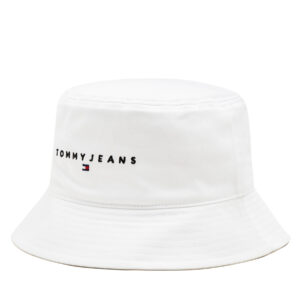 Skrybėlė Tommy Jeans Tjm Linear Logo Bucket Hat AM0AM12895 Balta