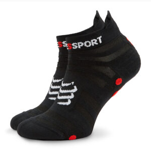 Trumpos Unisex Kojinės Compressport Pro Racing Socks v4.0 Ultralight Run Low XU00051B Juoda