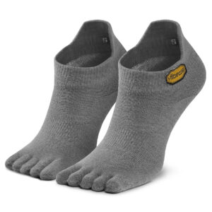 Trumpos Unisex Kojinės Vibram Fivefingers Athletic No Show S15N03 Pilka