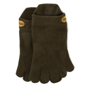 Trumpos Unisex Kojinės Vibram Fivefingers Athletic No Show S18N01 Žalia