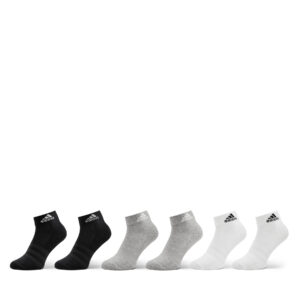 Trumpos Unisex Kojinės adidas Cushioned Sportswear Ankle Socks 6 Pairs IC1292 Pilka