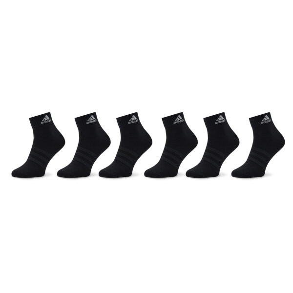 Trumpos Unisex Kojinės adidas Thin and Light Sportswear Ankle Socks 6 Pairs IC1293 Juoda