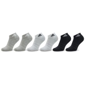 Trumpos Unisex Kojinės adidas Thin and Light Sportswear Ankle Socks 6 Pairs IC1307 Pilka