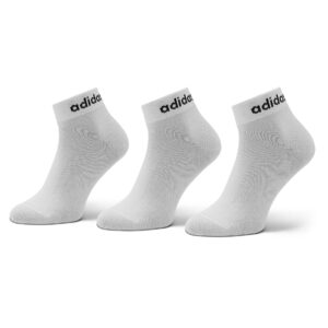 Trumpos Unisex Kojinės adidas Think Linear Ankle Socks 3 Pairs HT3451 Balta