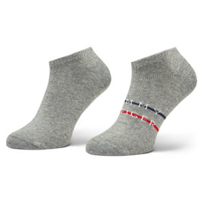 Trumpos kojinės vyrams Komplekte (2 poros) Tommy Hilfiger 701222188 Pilka