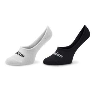 Unisex Pėdutės adidas Thin Linear Ballerina Socks 2 Pairs HT3448 Balta