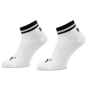 Unisex ilgų kojinių komplektas (2 poros) Puma Heritage Quarter 2P Unisex 907946 Balta