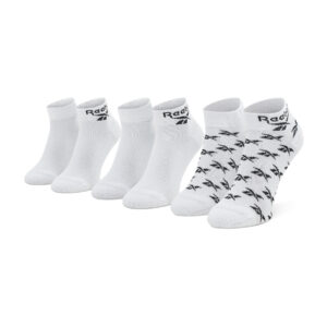 Unisex ilgų kojinių komplektas (3 poros) Reebok Cl Fo Ankle Sock 3P GG6674 Balta