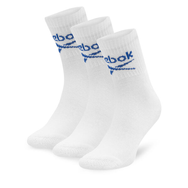 Unisex ilgų kojinių komplektas (3 poros) Reebok R0255-SS24 (3-pack) Balta