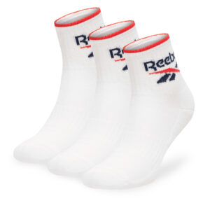 Unisex ilgų kojinių komplektas (3 poros) Reebok R0362-SS24 (3-pack) Balta