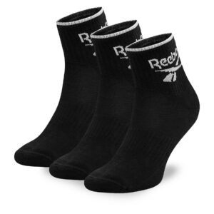 Unisex ilgų kojinių komplektas (3 poros) Reebok R0362-SS24 (3-pack) Juoda