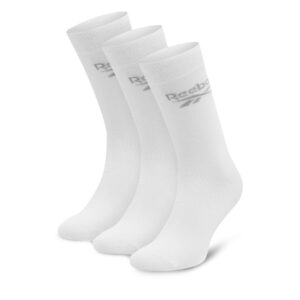 Unisex ilgų kojinių komplektas (3 poros) Reebok R0367-SS24 (3-pack) Balta