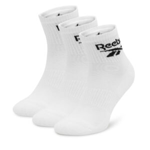 Unisex ilgų kojinių komplektas (3 poros) Reebok R0427-SS24 (3-pack) Balta