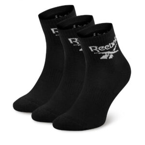 Unisex ilgų kojinių komplektas (3 poros) Reebok R0427-SS24 (3-pack) Juoda