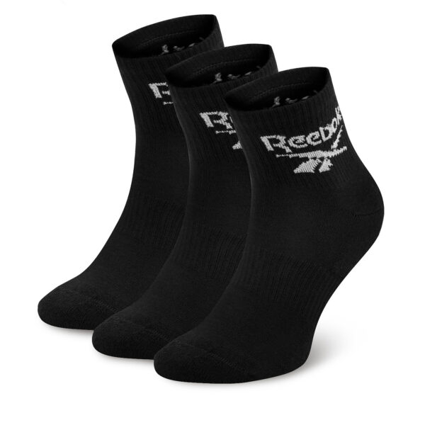 Unisex ilgų kojinių komplektas (3 poros) Reebok R0427-SS24 (3-pack) Juoda