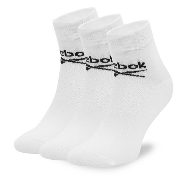 Unisex ilgų kojinių komplektas (3 poros) Reebok R0429-SS24 (3-pack) Balta