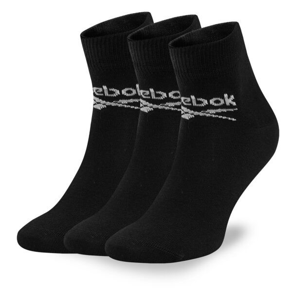 Unisex ilgų kojinių komplektas (3 poros) Reebok R0429-SS24 (3-pack) Juoda