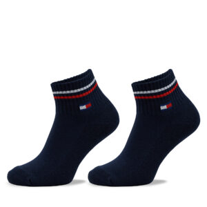 Unisex trumpų kojinių komplektas (2 poros) Tommy Hilfiger 701228177 Tamsiai mėlyna