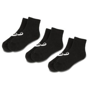 Unisex trumpų kojinių komplektas (3 poros) Asics 3PPK Quarter Sock 155205 Juoda