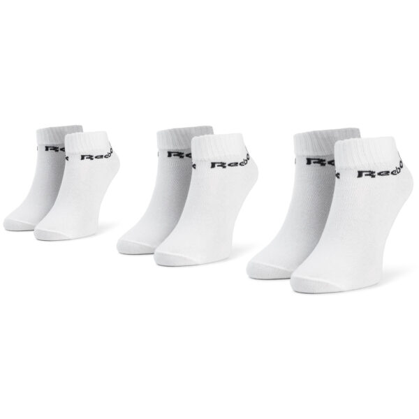 Unisex trumpų kojinių komplektas (3 poros) Reebok Act Core Ankle Sock 3p FL5227 Balta