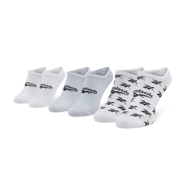 Unisex trumpų kojinių komplektas (3 poros) Reebok Cl Fo Invisible Sock 3P GG6678 Balta