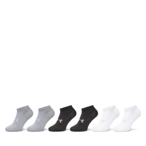 Unisex trumpų kojinių komplektas (6 poros) Under Armour Unisex UA Essential 6pk Low 1386239-002 Spalvota