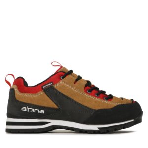 Žemi žygio batai 👟 Turistiniai batai Alpina Royal Vibram 627F-3 Smėlio