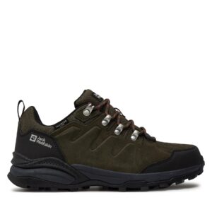 Žemi žygio batai 👟 Turistiniai batai Jack Wolfskin Refugio Texapore Low M 4049851 Žalia