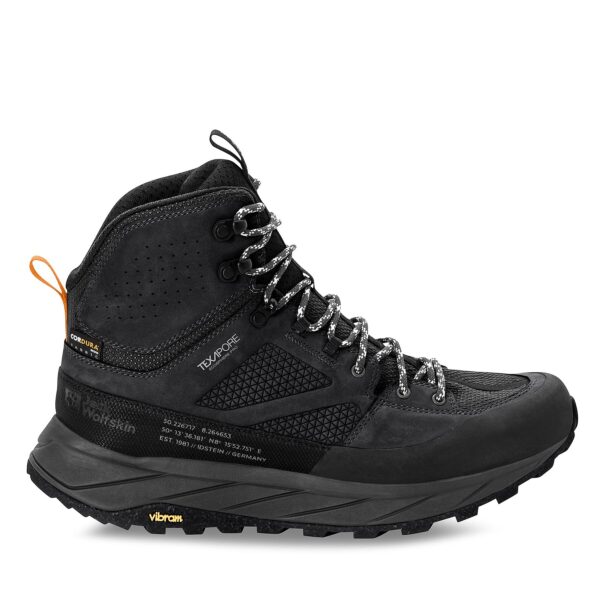 Žemi žygio batai 👟 Turistiniai batai Jack Wolfskin Terraquest Texapore Mid M 4056381 Juoda