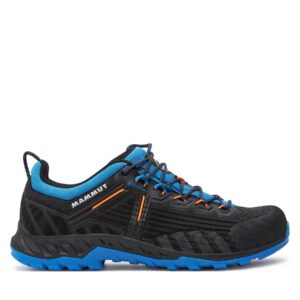 Žemi žygio batai 👟 Turistiniai batai Mammut Alnasca Knit III Low GTX GORE-TEX 3020-06500-9231 Juoda