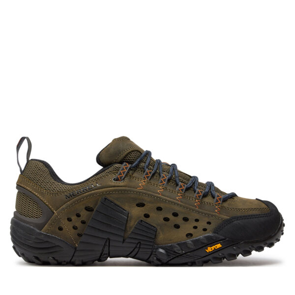 Žemi žygio batai 👟 Turistiniai batai Merrell Intercept J004275 Žalia