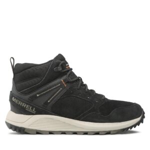 Žemi žygio batai 👟 Turistiniai batai Merrell Wildwood Sb Mid Wp J067285 Juoda